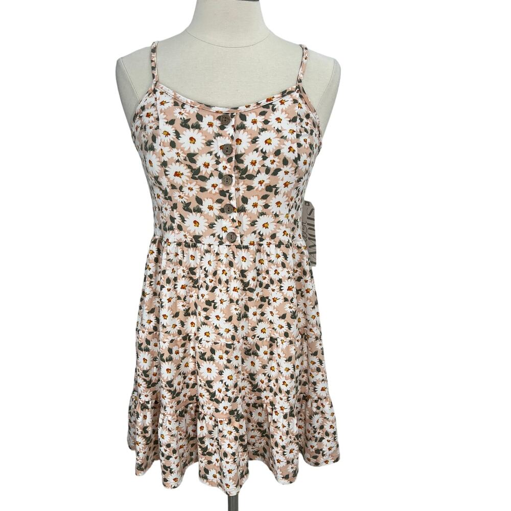 ALMOST FAMOUS Flowy Spaghetti Strap Babydoll Dress SZ Large NWT